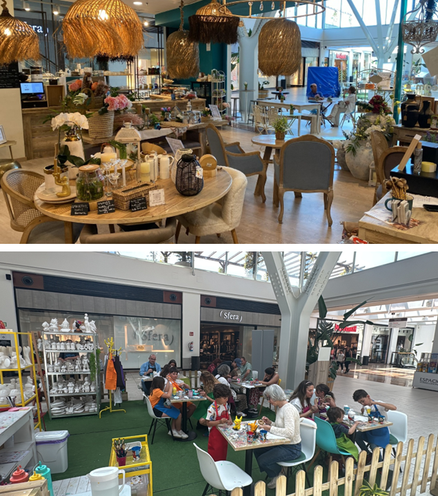 Tecnología para la Vida TXLV Torrelodones - MicroMagazine de FUNTESO, Fundación Tecnología Social imagen de los locales de Cocozoco y Pincelatte, de Espacio Torrelodones
