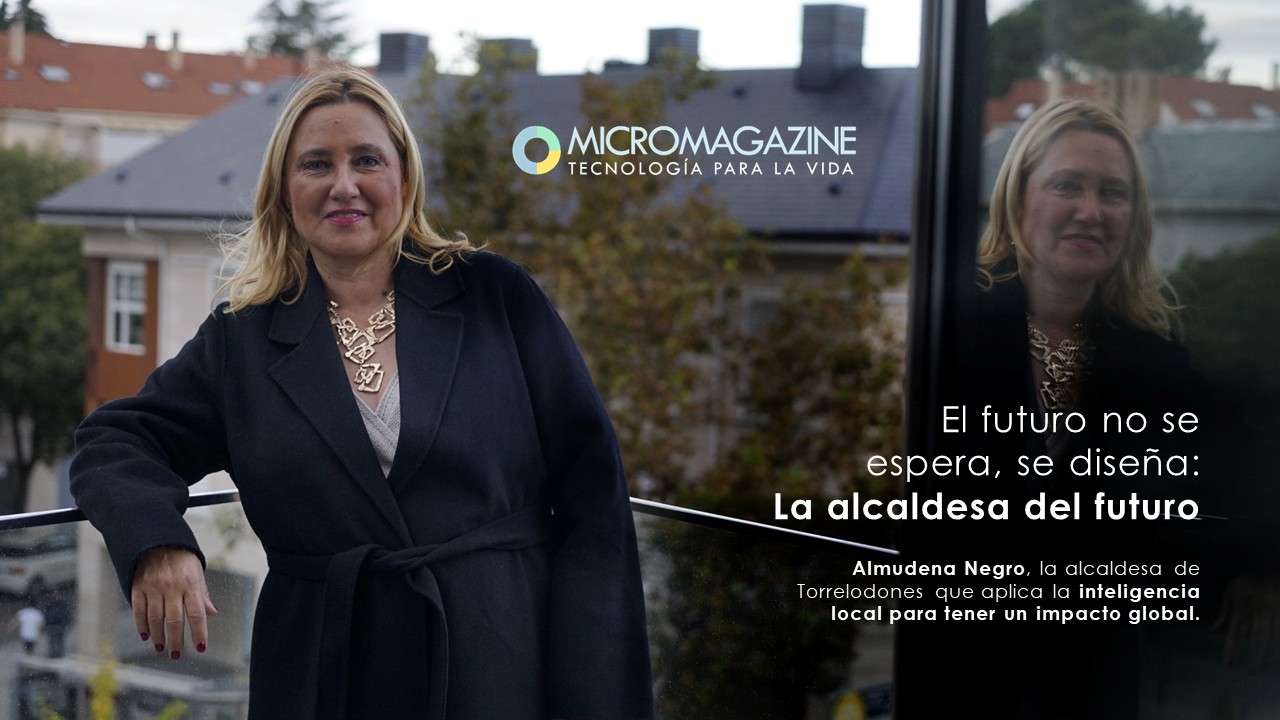 Tecnología para la Vida TXLV Torrelodones - MicroMagazine de FUNTESO, Fundación Tecnología Social | Almudena Negro, alcaldesa de Torrelodones Imagen de la portada del tercer número del MicroMagazine de FUNTESO, Fundación Tecnología Social, Tecnología para la Vida TXLV, destacando en la misma la imagen de Almudena Negro, alcaldesa de Torrelodones. El número completo está dedicado a su persona, destacando la conversación sobre la acogida de los Premios, el compromiso del municipio con el turismo y la cultura, el desarrollo local y la participación ciudadana, así como su visión personal y política sobre los retos sociales del presente y el futuro..